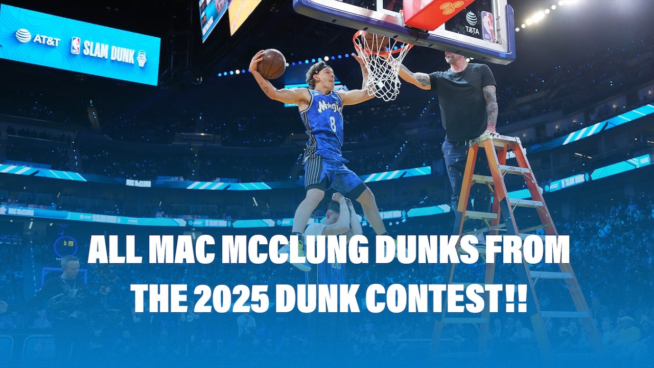 ALL MAC MCCLUNG DUNKS FROM THE 2025 DUNK CONTEST background