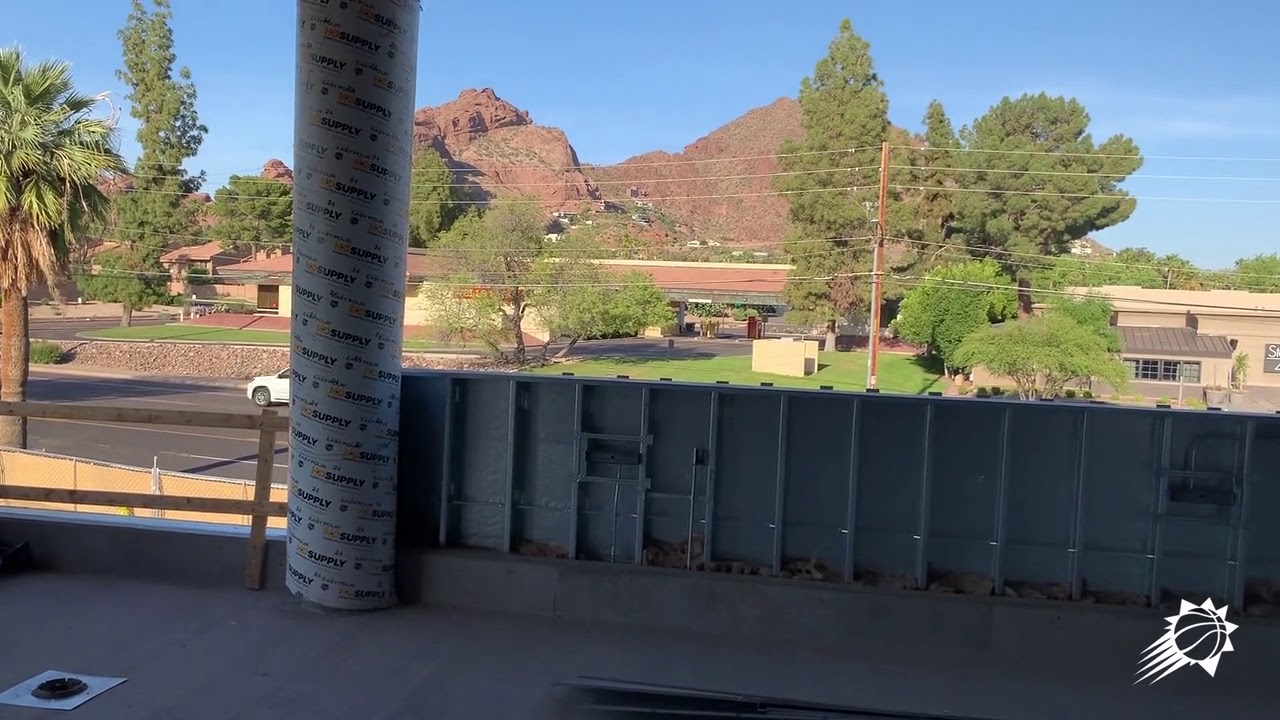 Practice Facility Tour with Robert Sarver background