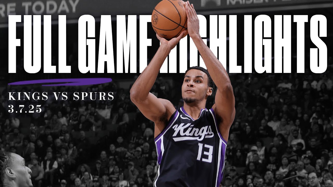 Kings DRILL the Spurs! | 3.7.25 background