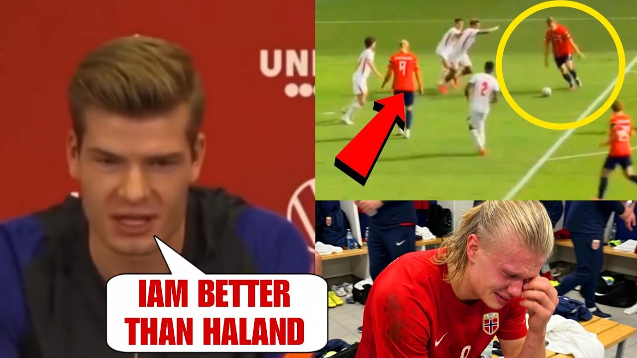 Alexander Sorloth ANGRY Reply to Erling Haaland Fans About Not Giving Him the Pass Against England