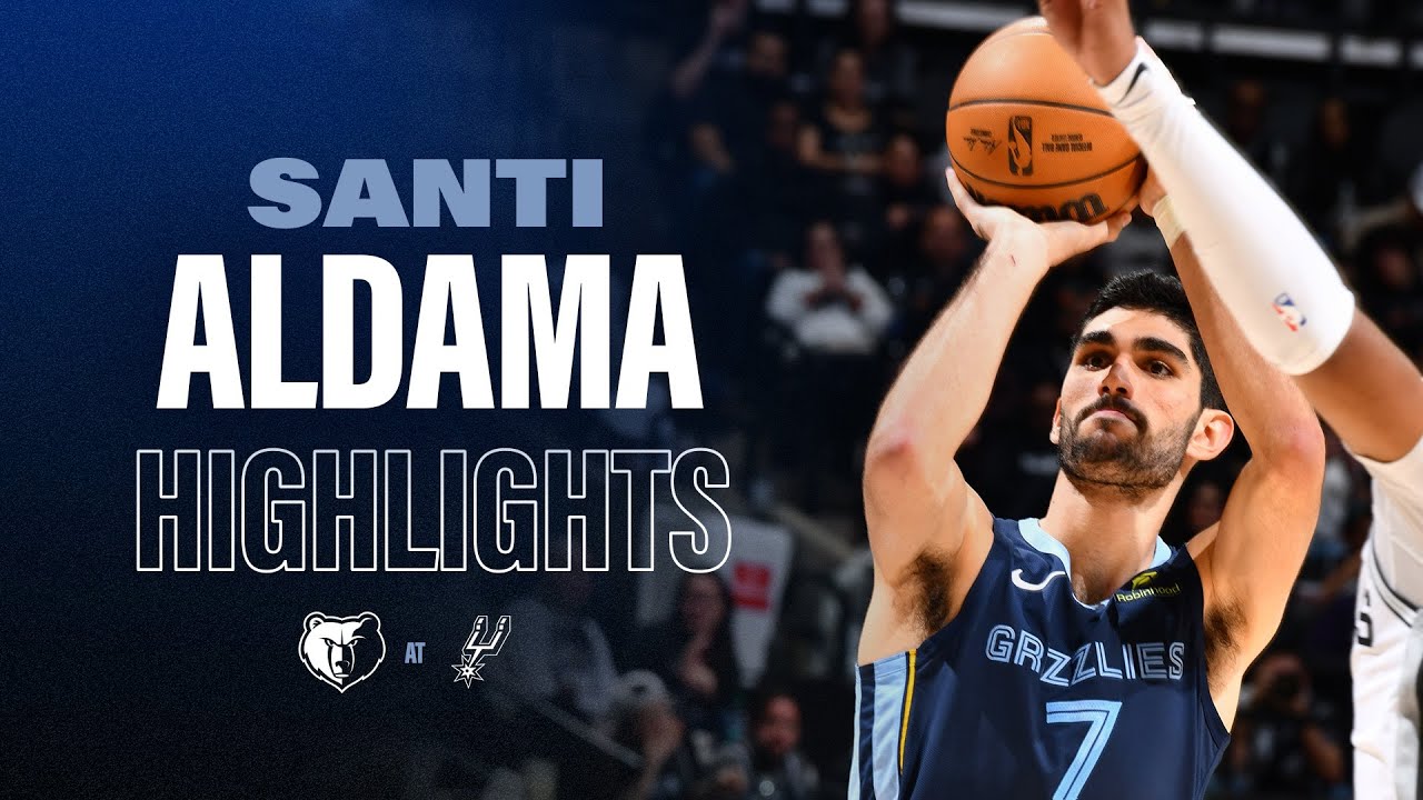 Santi Aldama Highlights vs San Antonio Spurs background