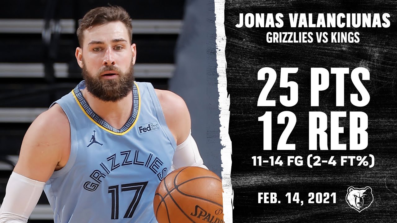 Jonas Valanciunas drops 12th Double-Double of season vs Kings Highlights | NBA Season 2020-21 background