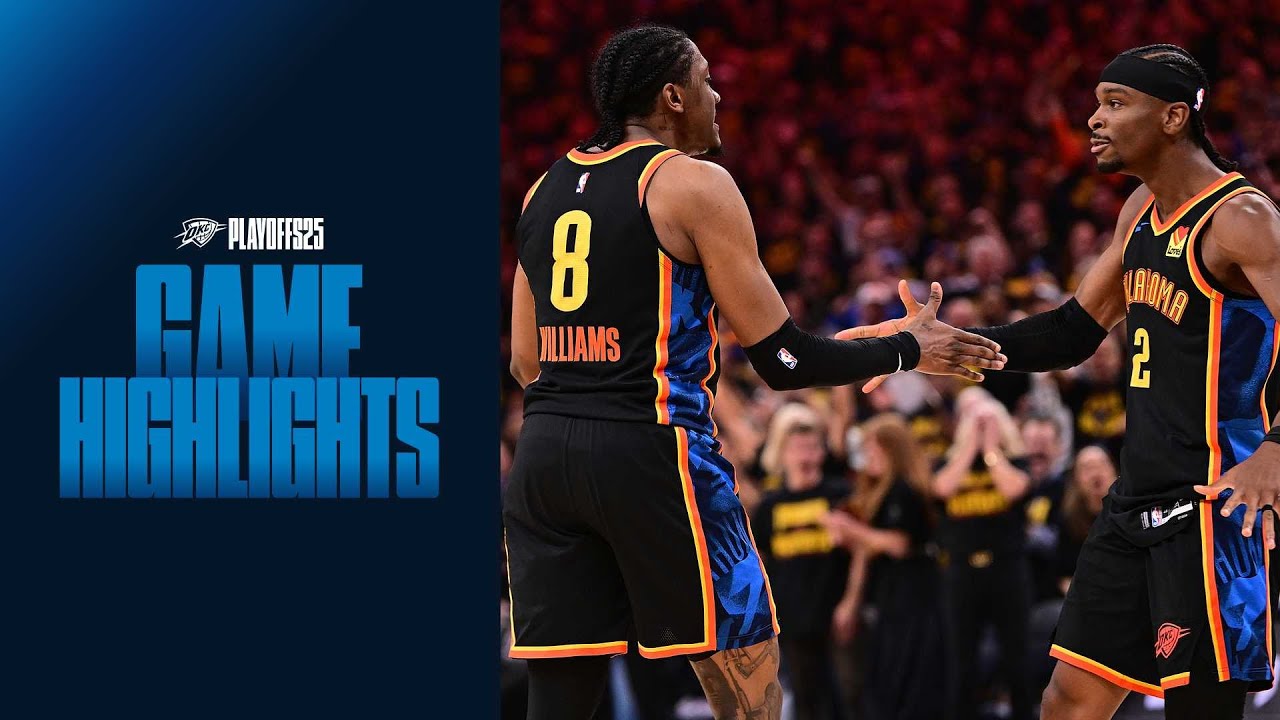 OKC Thunder vs Denver Nuggets | Western Conference semifinals Game 2 Highlights | May 7, 2025 background