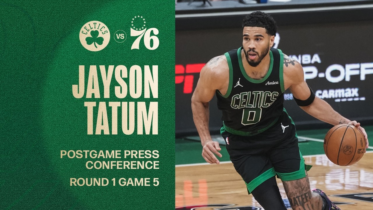 Jayson Tatum Postgame Media Availability: Round 1 Game 5 vs. Philadelphia 76ers