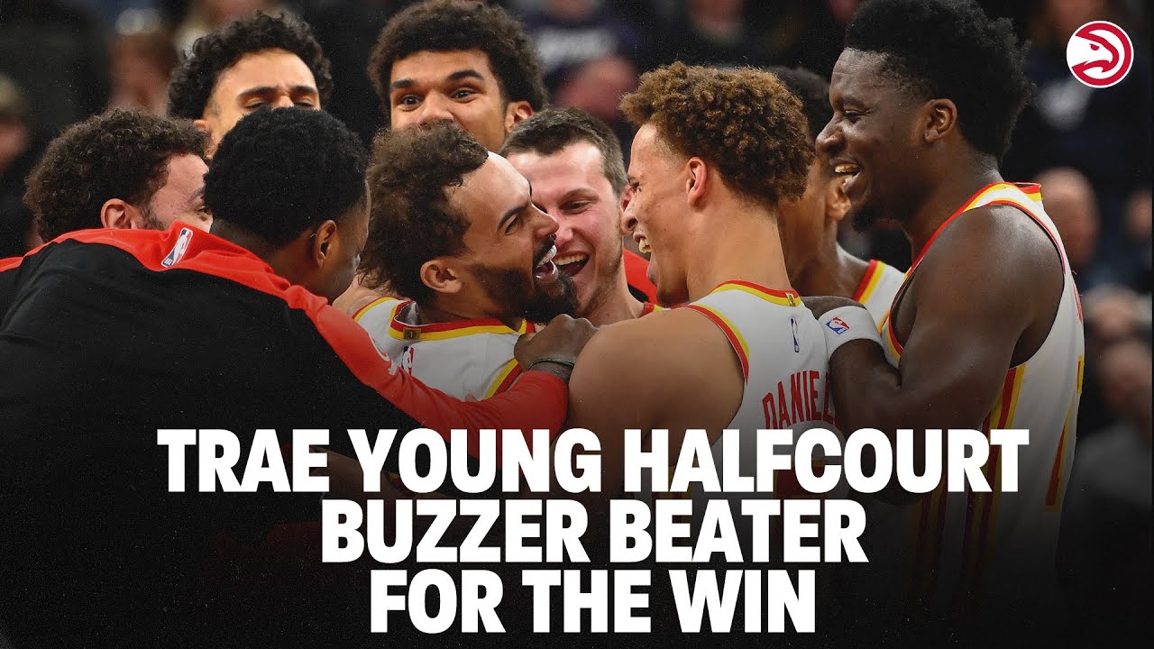🚨🥶 TRAE YOUNG HALFCOURT BUZZER BEATER FOR THE WIN 🚨🥶