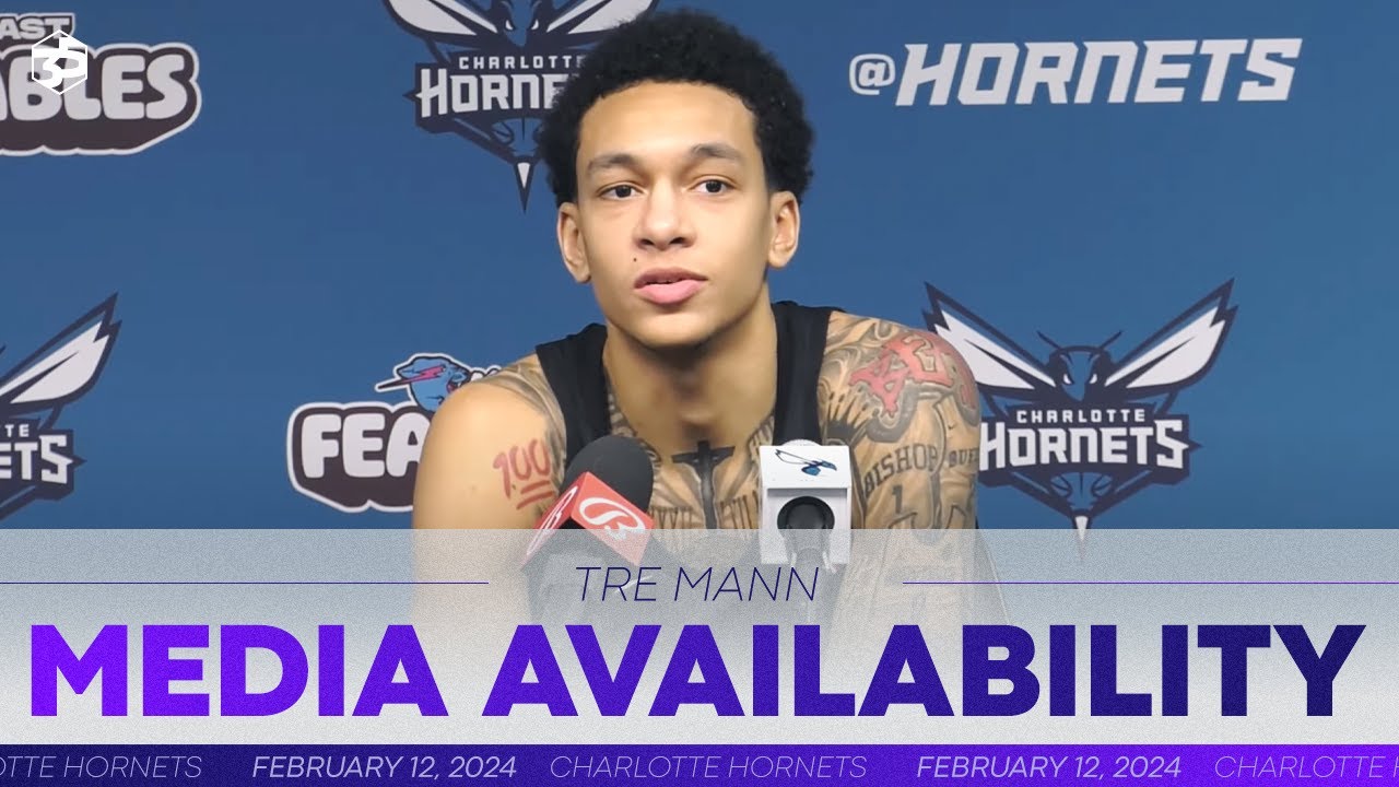 Hornets vs Pacers: Tre Mann Postgame Media Availability | 2/12/2024 background