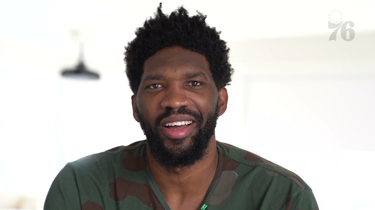 Joel Embiid Reacts After Signing Multi-Year Extension | (08.17.21) background