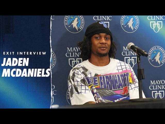 "“I Feel Like We Did A Good Job This Year.”" | Jaden McDaniels Exit Interview | 05.31.24 background