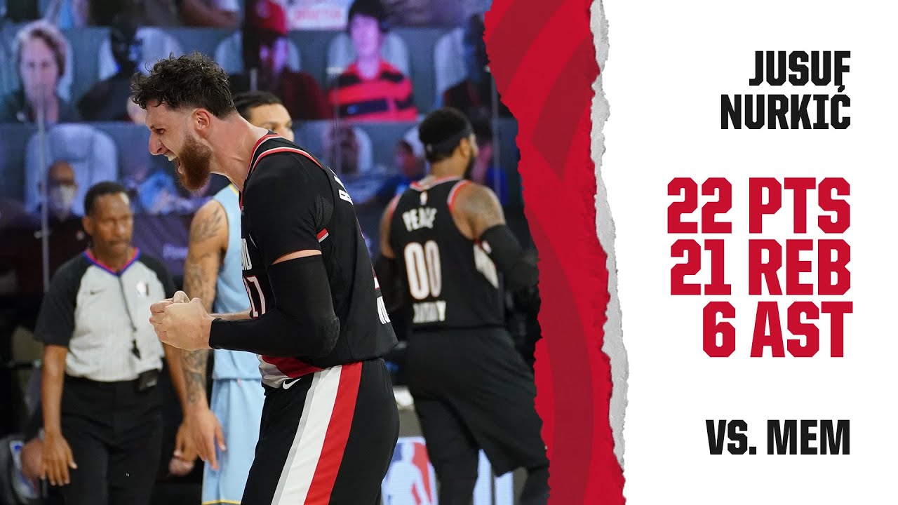 Jusuf Nurkić (22 PTS, 21 REB, 6 AST) Highlights | Trail Blazers vs. Grizzlies