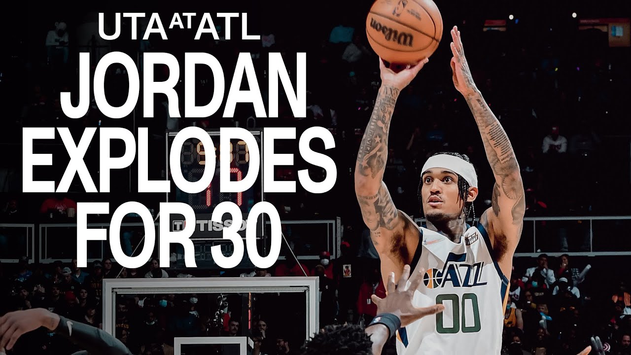 Jordan Clarkson ON FIRE as Jazz beat the Hawks in ATL! background