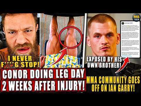 Conor McGregor ALREADY BACK IN THE GYM 2 weeks after UFC 329 injury! MMA fans GO OFF on Ian Garry! background