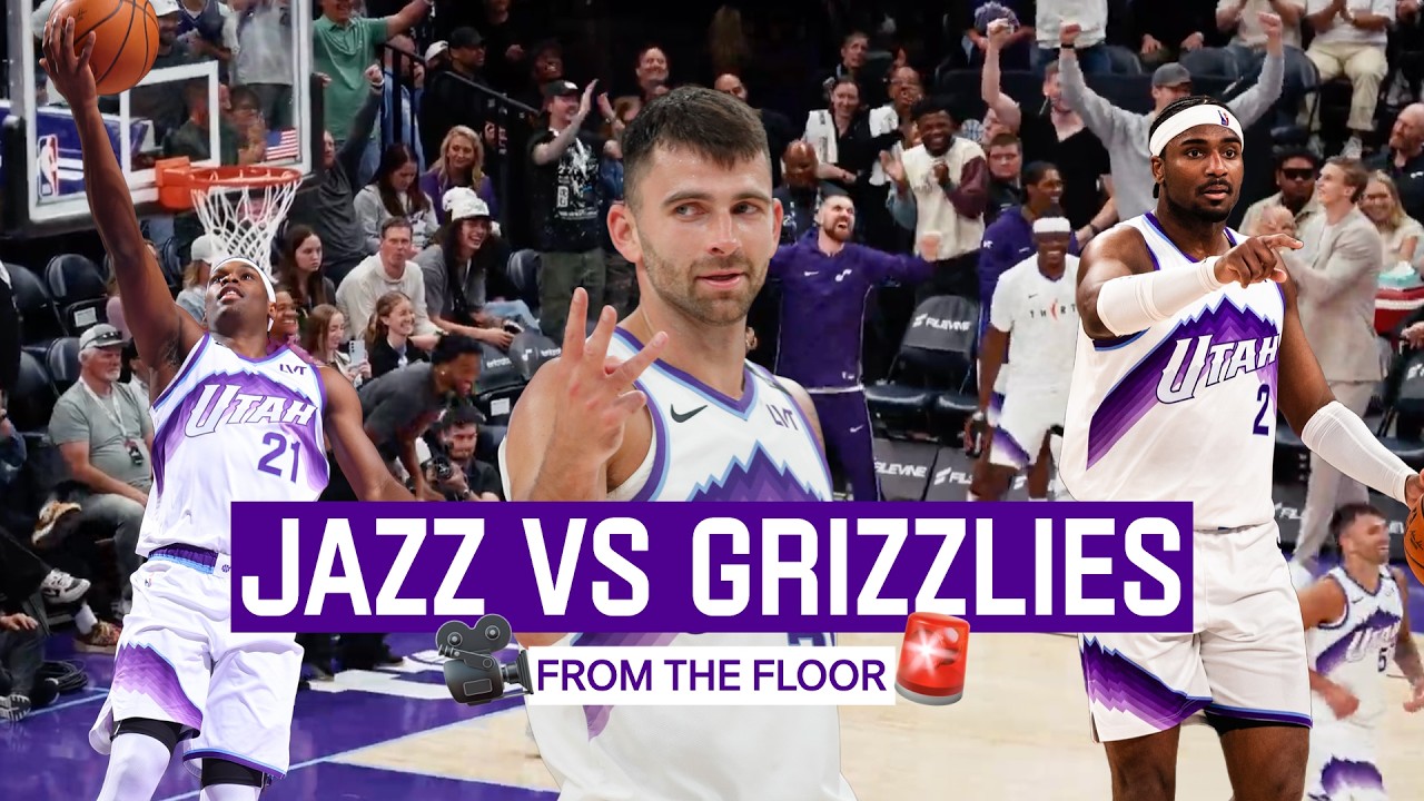 From the Floor: BLOW OUT WIN at home on fan appreciation night 💜👏 | UTAH JAZZ 🎥