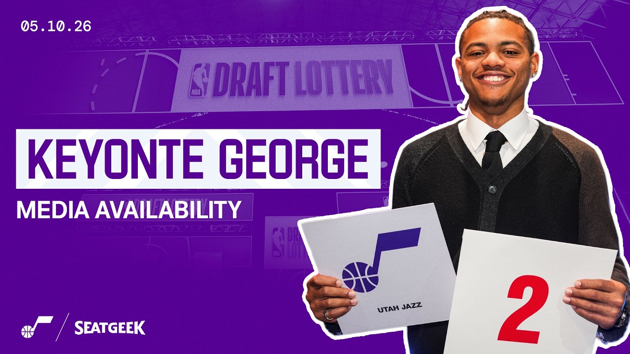 🗣️ "It's going to be fun!" | Keyonte George discusses Utah's No. 2 pick at the NBA Draft Lottery