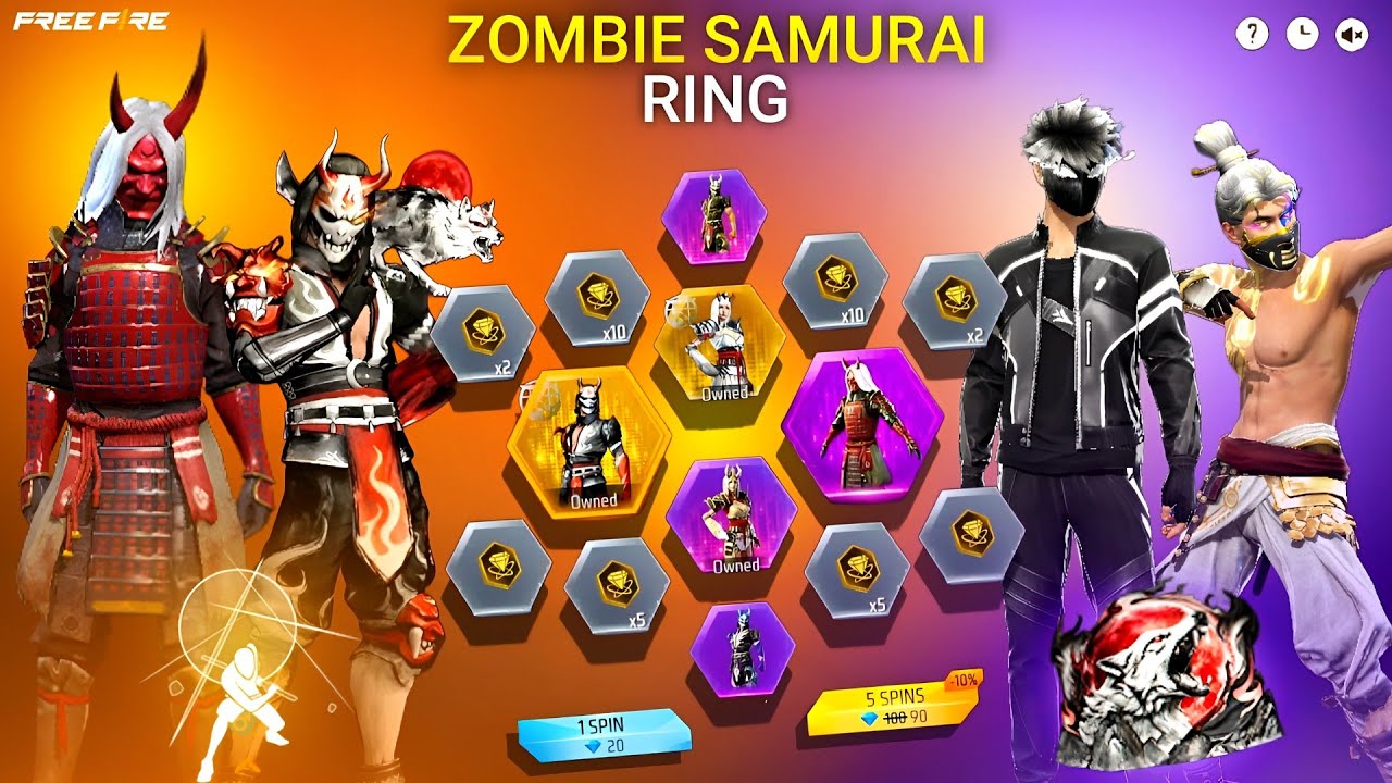 Zombie Samurai Bundle Returnđ„Bloodmoon Eventđ€Żđ„ł| Free Fire New Event l Ff New Even