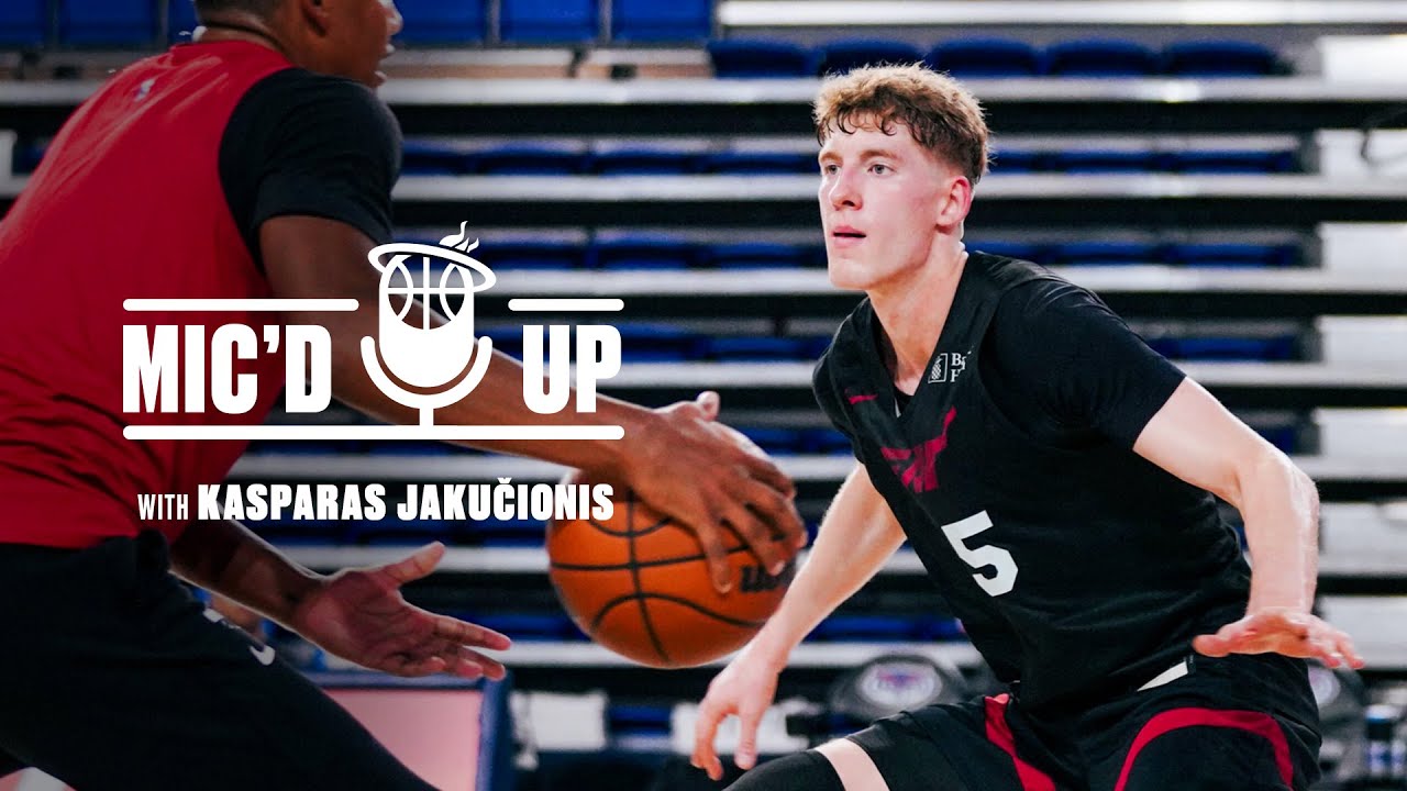 Kasparas Jakučionis | Mic'd Up At Training Camp 🎙 background