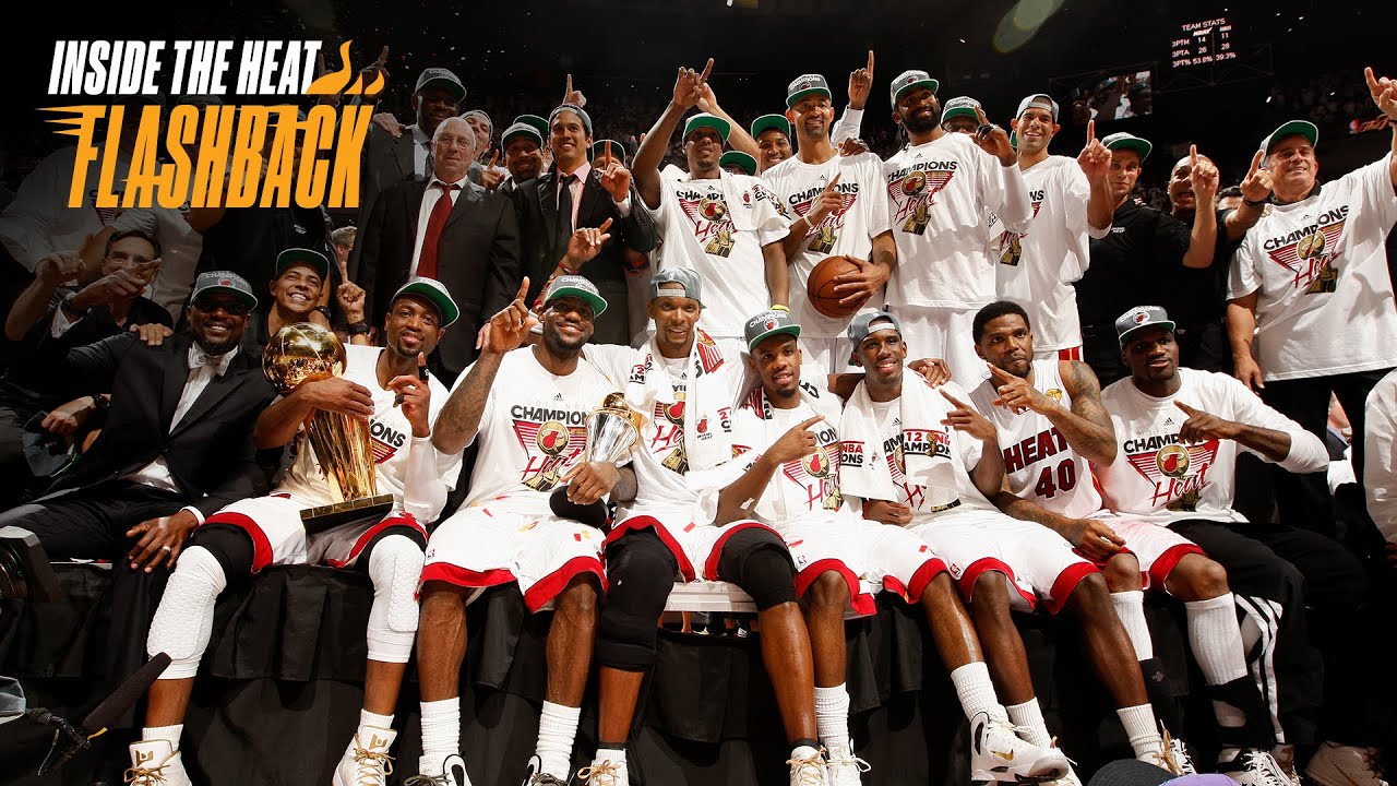 FLASHBACK: LeBron James, Dwyane Wade, and Chris Bosh win Miami's SECOND NBA Title in 2012 🏆 background