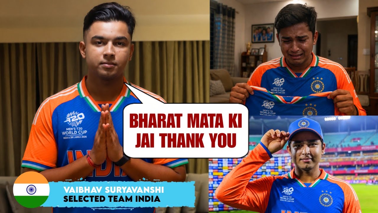 Vaibhav Suryavanshi Reaction After Selection in Team India T20 Squad For Afghanistan Series