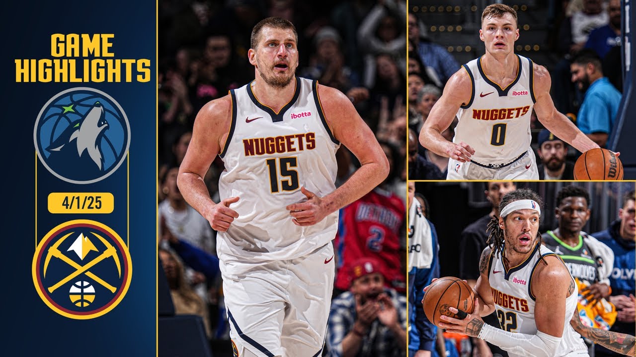 Denver Nuggets vs. Minnesota Timberwolves Full Game Highlights 📺 | 4/1/25