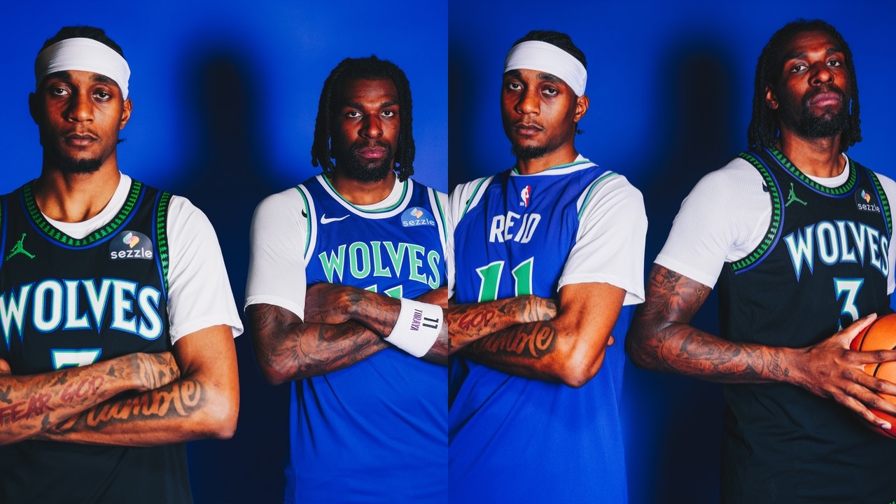 FIRST LOOK 😱 | Jaden McDaniels & Naz Reid Behind The Scenes of Timberwolves Jersey Unveil background