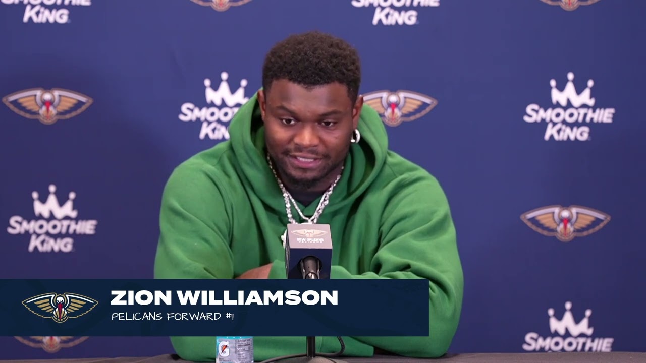 Zion Williamson talks loss vs Nuggets | Pelicans Postgame 11/6/23 background