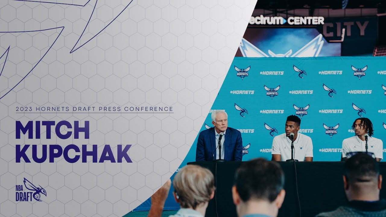 2023 Post-Draft Press Conference | Hornets General Manager Mitch Kupchak background