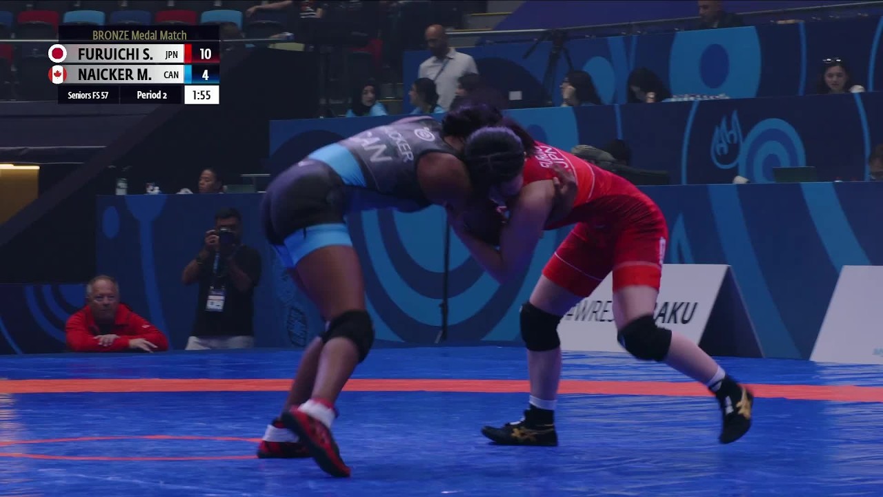 The craziest match from the U17 World Championships | Sera FURUICHI (JPN) vs. Maya NAICKER (CAN) background