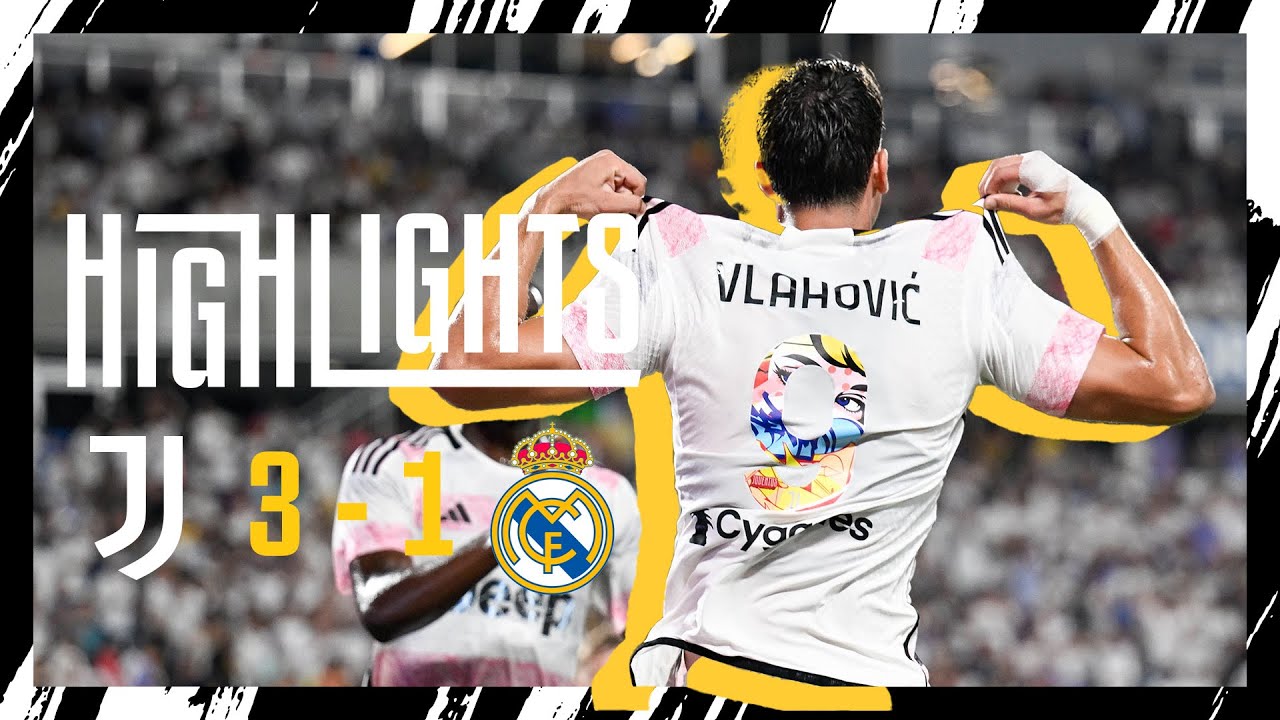 Highlights: Juventus 3-1 Real Madrid | Ending the pre-season with a BIG win background