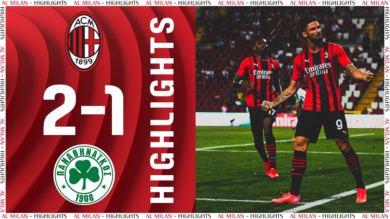 Highlights | Giroud does the double | AC Milan 2-1 Panathinakos