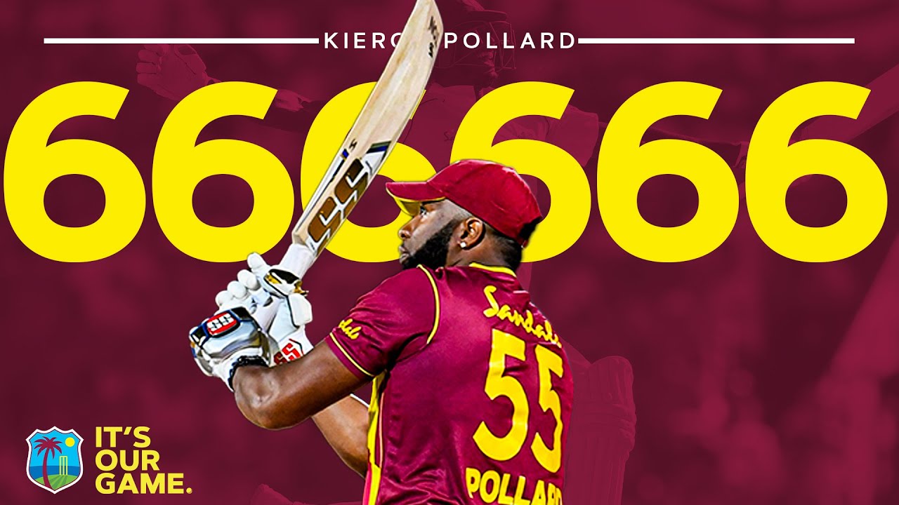 Kieron Pollard HITS Six Sixes in an Over!! | West Indies vs Sri Lanka | 1st CG Insurance T20I background