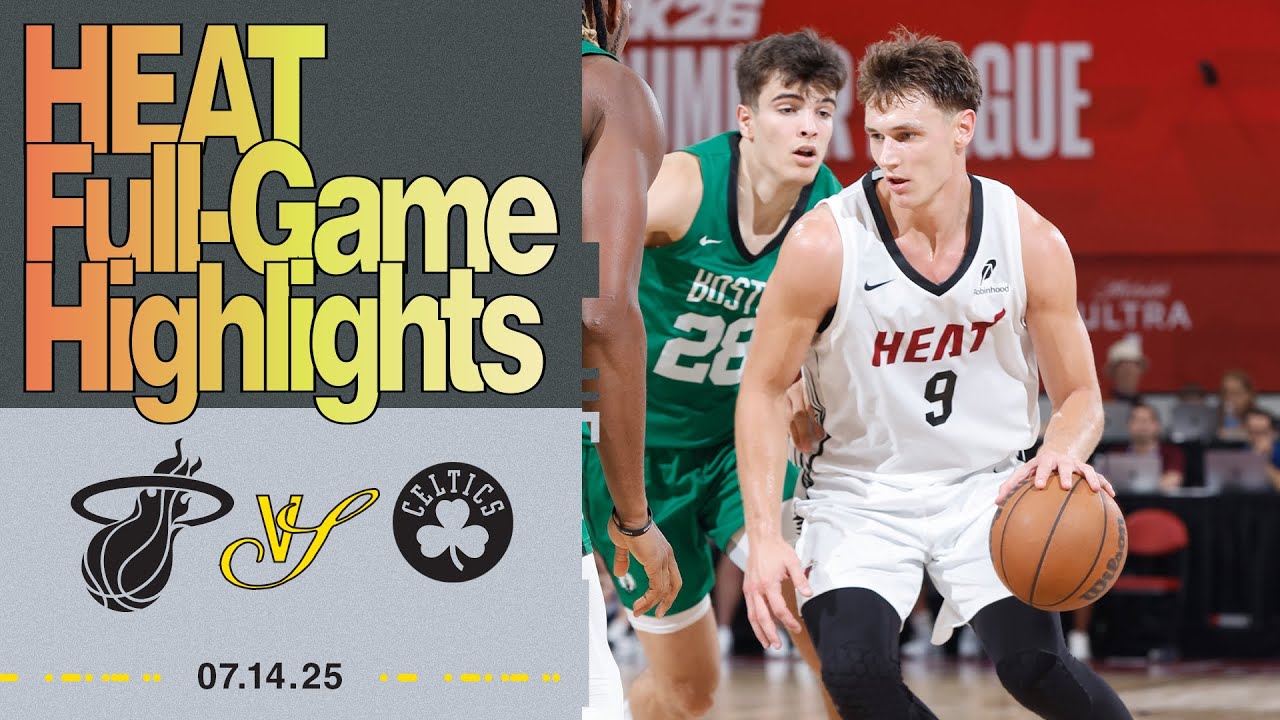 Miami HEAT vs. Boston Celtics | HEAT Full-Game Highlights | July 14, 2025 background