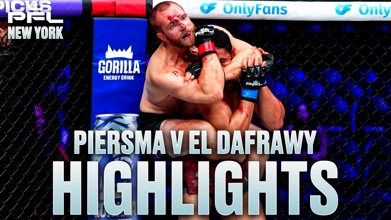 A LUNG-BUSTING BOUT! | Jonathan Piersma v Omar El Dafrawy - Fight Highlights | PFL New York background