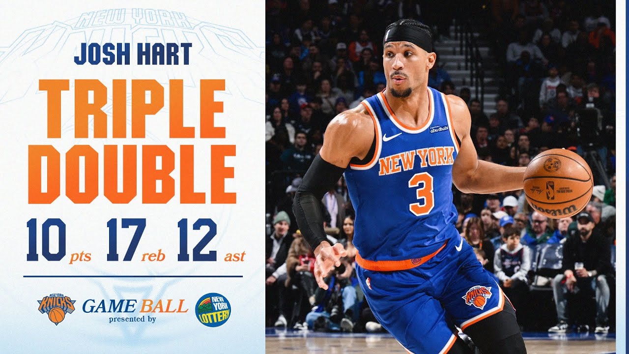 Josh Hart continues to make Knicks history with 5th triple-double of the season | January 15, 2025