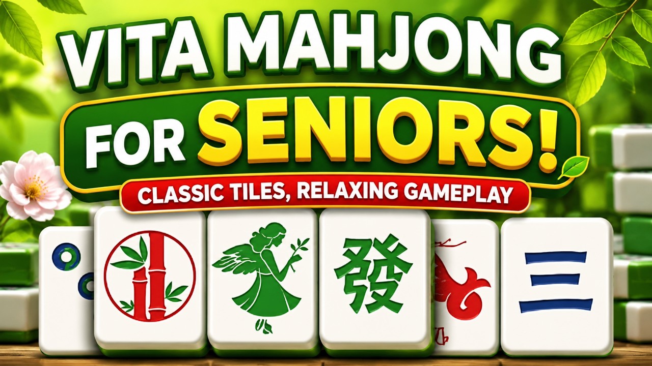 Vita Mahjong for Seniors | Classic Tiles, Relaxing Gameplay
