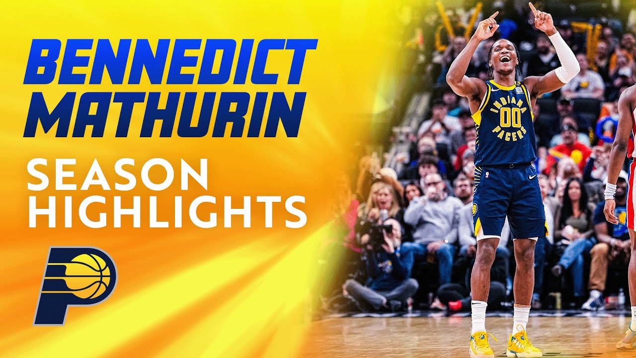 Bennedict Mathurin 2023-24 Season Highlights | Indiana Pacers background