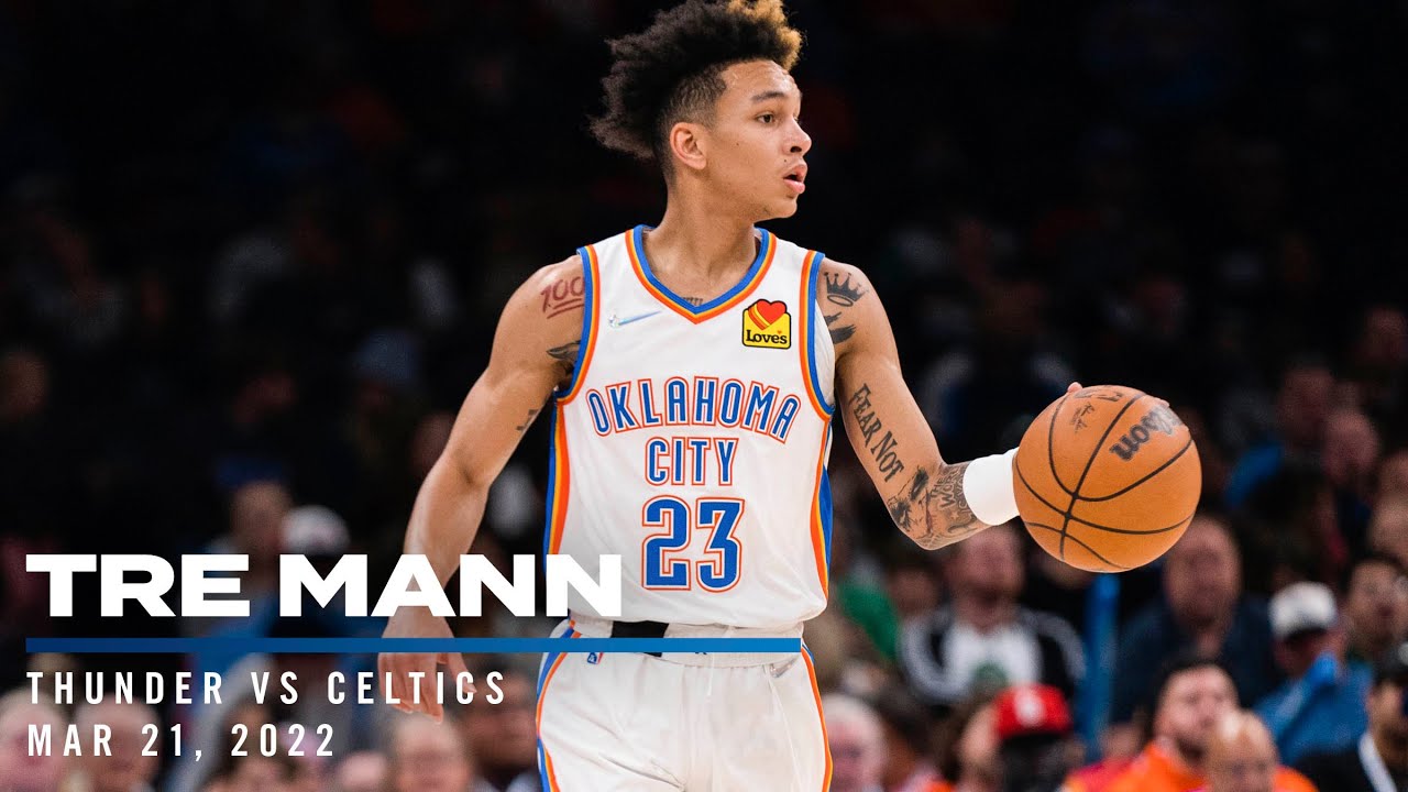 Highlights | Tre Mann ROOKIE RECORD 35 POINTS vs Celtics 03/21/2022 background