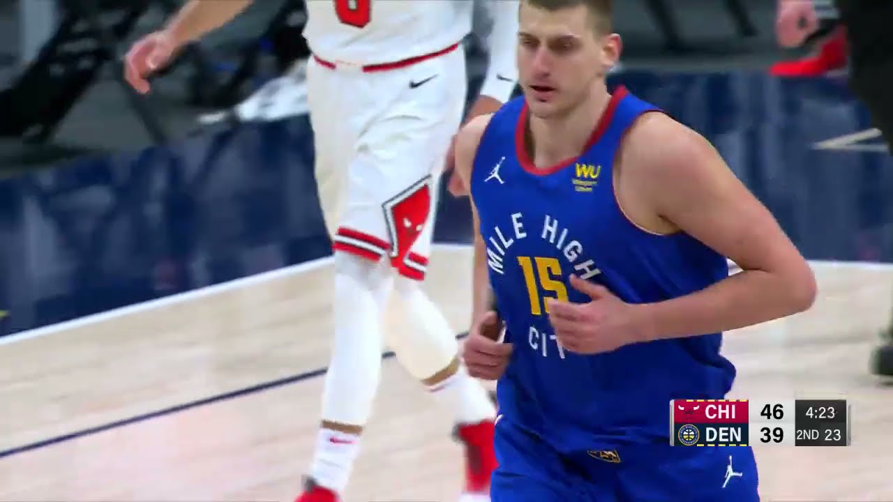 HIGHLIGHTS: Nikola Jokić dominates in overtime win vs. Chicago Bulls (03/19/2021) background