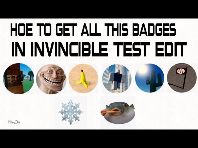 ROBLOX how to get every Badges and free titles in Invincible Edit test