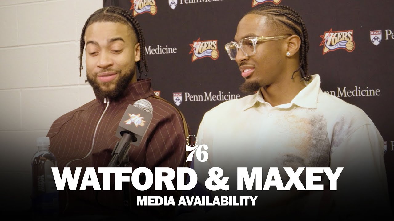 Philadelphia 76ers Postgame Media Availability 🎙️ | Trendon Watford and Tyrese Maxey | 11.08.25 background