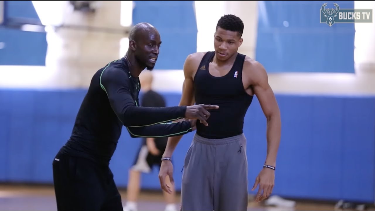 Giannis & Thon Work With KG In LA