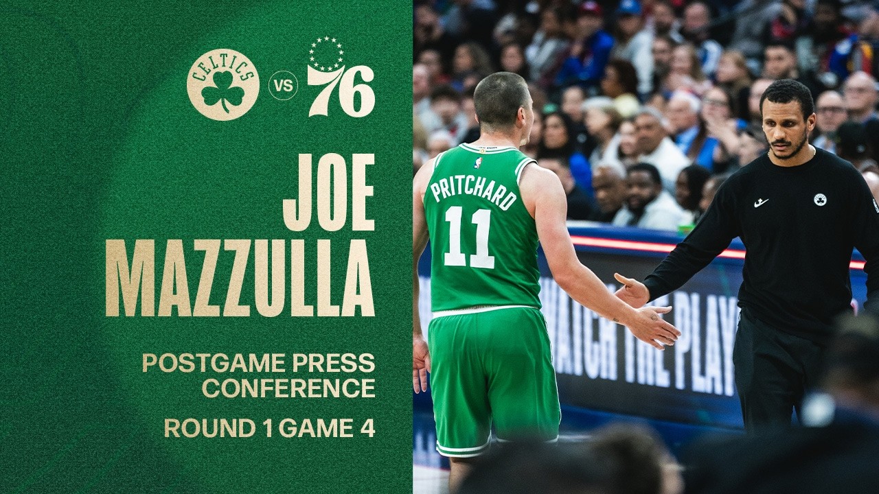 Joe Mazzulla Postgame Media Availability: Round 1 Game 4 vs. Philadelphia 76ers