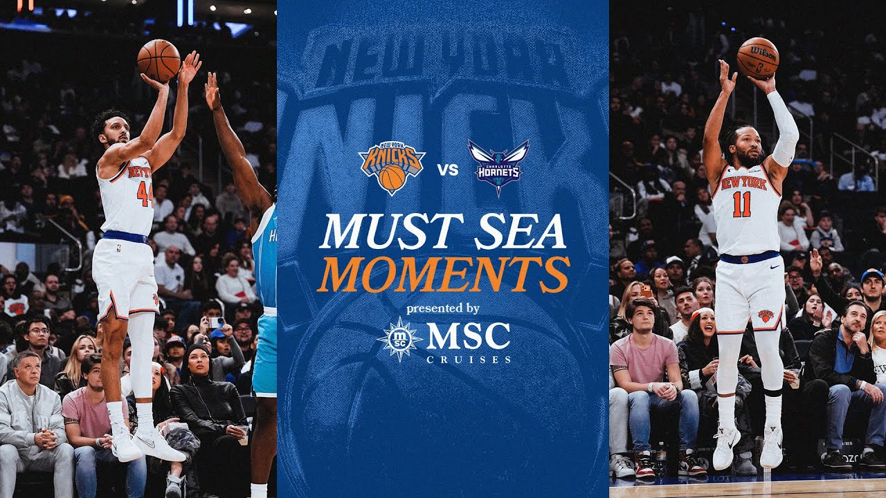 Knicks win final preseason after defeating Hornets at home | October 17, 2025 background