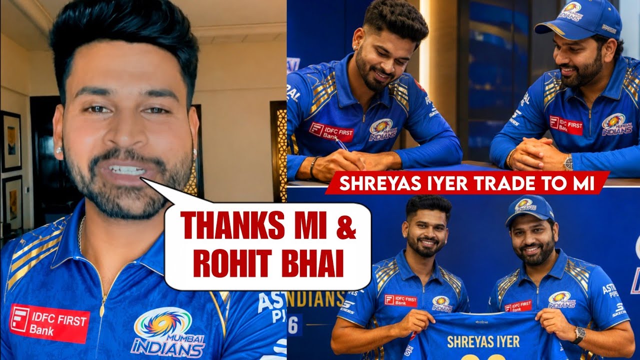 Shreyas Iyer Trade to MI For IPL 2027 - Shreyas Iyer Trade News | S Iyer Traded to MI For IPL 2027