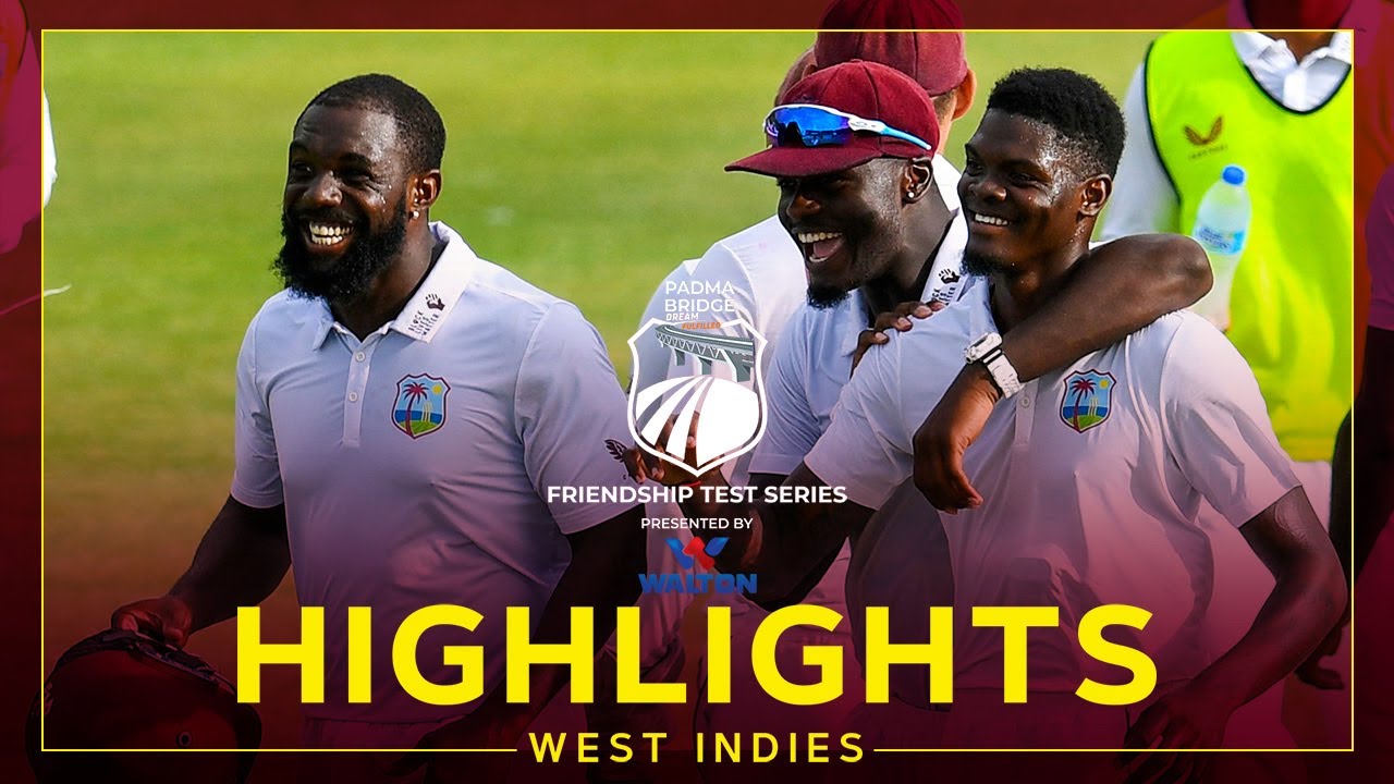 Highlights | West Indies v Bangladesh | Joseph, Roach leave Bangladesh in Pieces! | 2nd Test Day 3 background