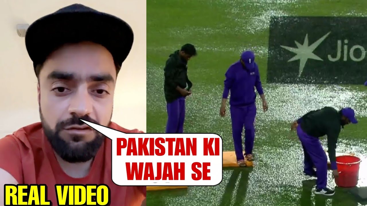 Watch Rashid Khan Angry Reaction After Afghanistan Out of Champions Trophy Due to Rain background