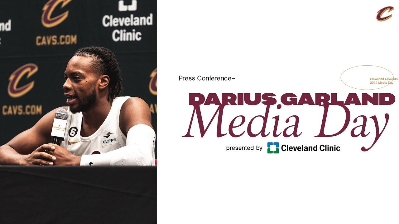 Cavs Media Day: Darius Garland Media Availability background