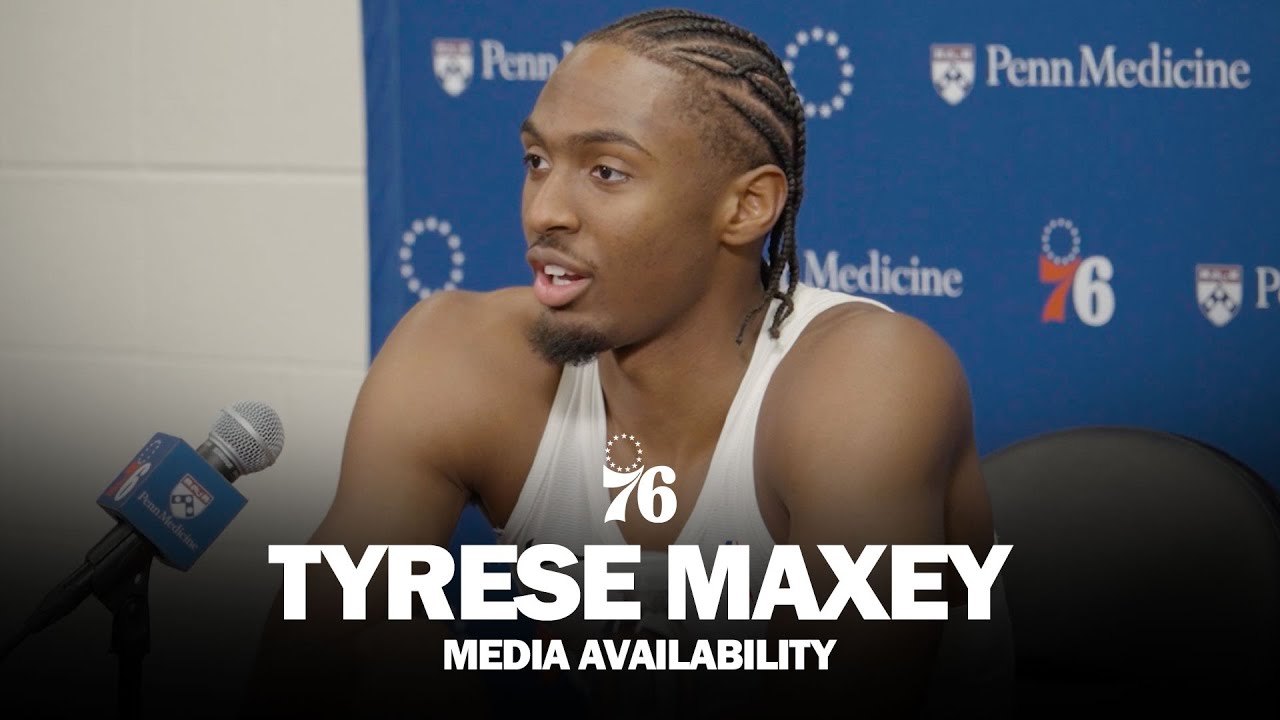 Philadelphia 76ers Postgame Media Availability ๐๏ธ | Tyrese Maxey | 10.31.25 background