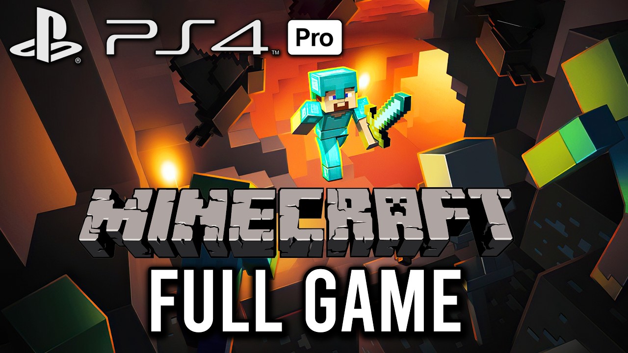 Minecraft PS4 (PRO) Edition - FULL GAME Walkthrough - No Commentary background
