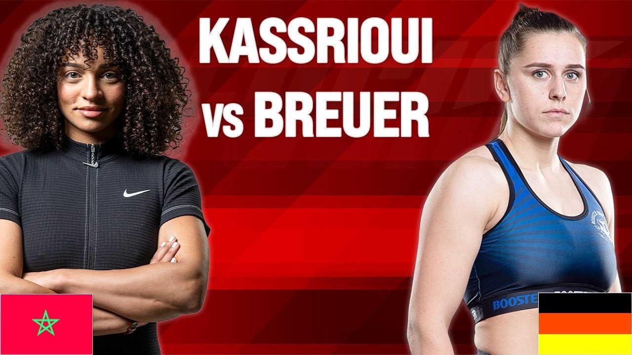 Kassrioui vs Breuer MMA gloves stand Up Title Bout background