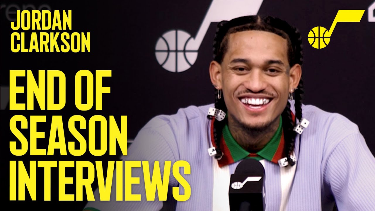 Jordan Clarkson: End of Season Interview ЁЯОЩ| UTAH JAZZ background