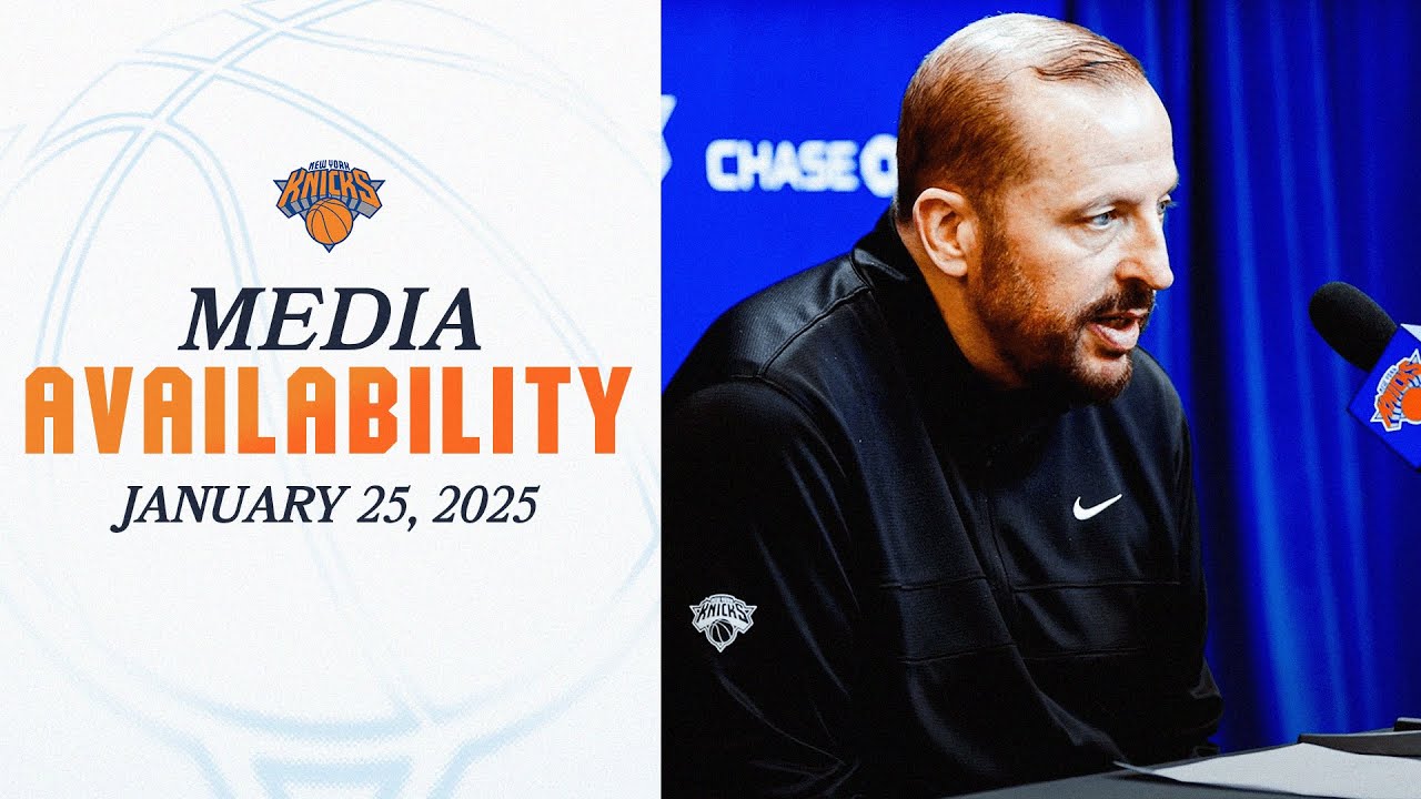 Jalen Brunson, Josh Hart, and Coach Tom Thibodeau post game media | January 25, 2025